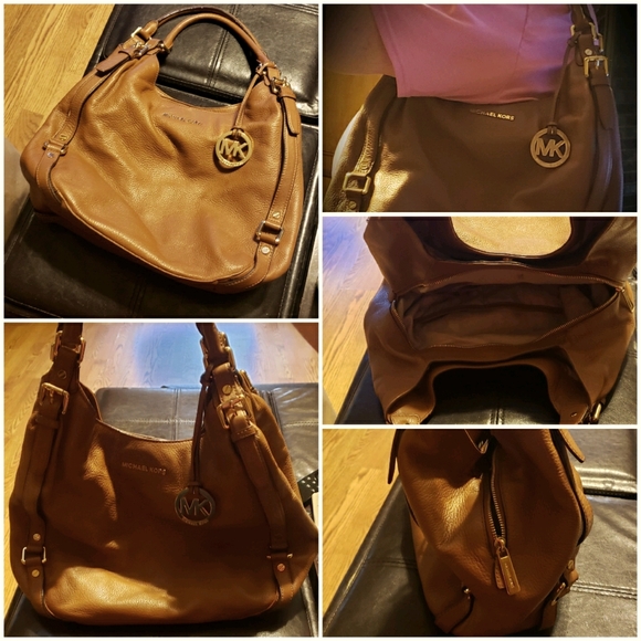MK Brown Leather Bag - Picture 2 of 11